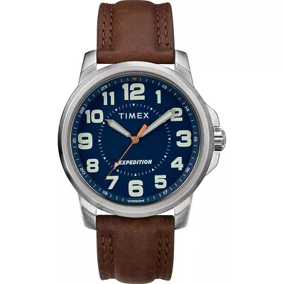 Timex Men's Expedition® Metal Field Watch - Blue Dial/Brown Strap TW4B16000JV... • $45.50