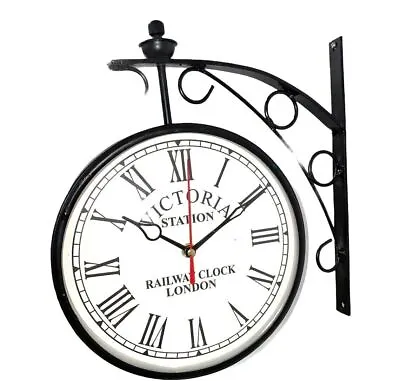 Upper Deck Double Sided Vintage Victoria Station Railway Clock London • £73.62