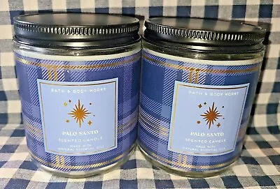 NEW 2-Pack PALO SANTO 7 Oz Single Wick Candle 25-45 Hrs Bath & Body Works • $24