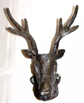 Deer/Buck/Elk Wall Hung Cast Metal Bottle Opener Tall Antlers 7.5  H X 5.5  W GC • $14.50