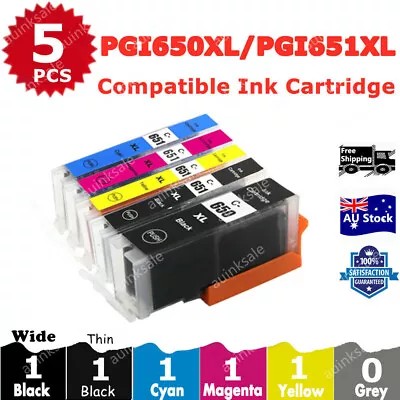 5X Compatible Ink PGI650 CLI651 XL For Canon PIXMA MG5660 MG6660 MG6330 IP8760 • $7.40