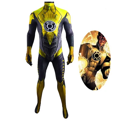 Thaal Sinestro Cosplay Costume  Bodysuit For Kids Adult Men • $66.89