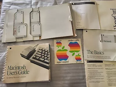 Vtg Classic II Apple Macintosh System Boot Install Disk Floppy ~ Set Of 7 Disks • $55