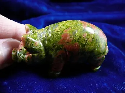 £19.31 • Buy Y-PIG-ST-705) Little Green Orange Pig Piglet GEM Gemstone FIGURINE Figurine Pigs