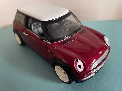 Sunnyside Superior 6” MINI COOPER 2001 Dark Red DIECAST Toy 1/24 Car SS6711 • £9.50