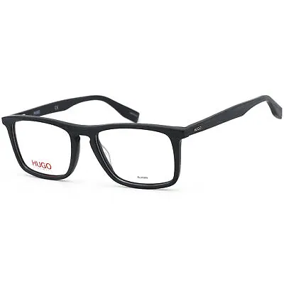 Hugo Men's Eyeglasses Matte Blue Wood Rectangular Acetate Frame HG 0322 02WF 00 • $39.99