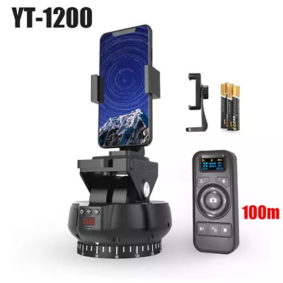 YT-1200 2.4G Remote Control Pan Tilt Auto Panoramic Head For Camera DSLR Phones • $79