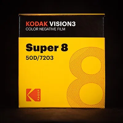 Kodak VISION3 Super 8 8mm Color Negative Film (50D/7203) • £45