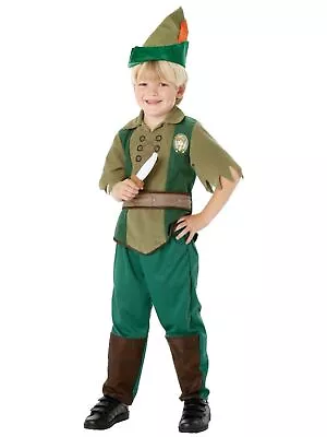 Peter Pan Disney Neverland Fairytale Story Book Week Child Boys Costume L • $51.18