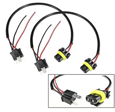 $11.99 • Buy 2PCS H4/9003 HB2 HID Wire Power Harness Replacement WIRE HID Wires CABLES 35 55w