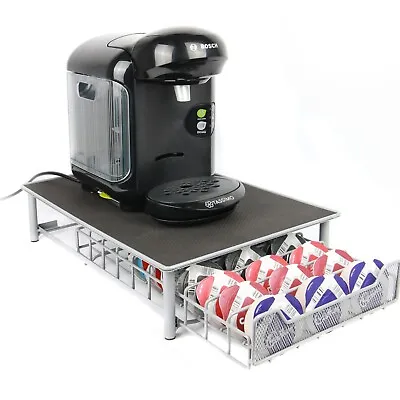£17.99 • Buy Tassimo 60 Pod Holder Drawer In Grey Coffee Machine Stand Pod Drawer | M&W