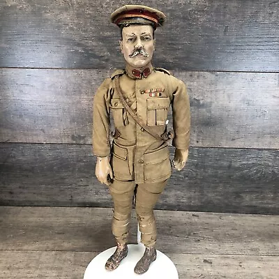 Lord Kitchener Military Doll Lord Roberts Memorial Workshops Antique C1914-1918 • $615.46