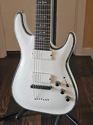 2019 Schecter RARE Hellraiser C-7 PROTOTYPE Model #2 Gloss White 7 String Guitar • $795