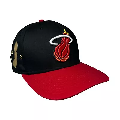Miami Heat 9Fifty New Era Snapback Hat Hardwood Classics 3 X NBA Champions OSFA • $29.95