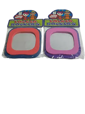 2 Pack LOCKER ROCKERS MAGNETIC MIRROR - SCHOOL LOCKER MIRROR • $9.68