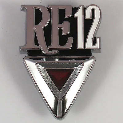 $59.95 • Buy RE12 Metal Boot Badge Chrome, New For Mazda RX3 RE-12 Rotary Coupe Savanna 808
