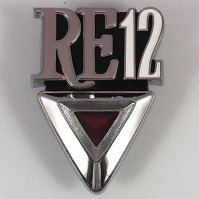 RE12 Metal Boot Badge Chrome New For Mazda RX3 RE-12 Rotary Coupe Savanna 808 • $59.95