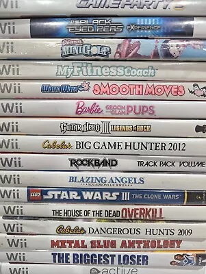 Nintendo Wii Cheap Affordable Value Games A-Z Tested Resurfaced Complete CIB • $9.99