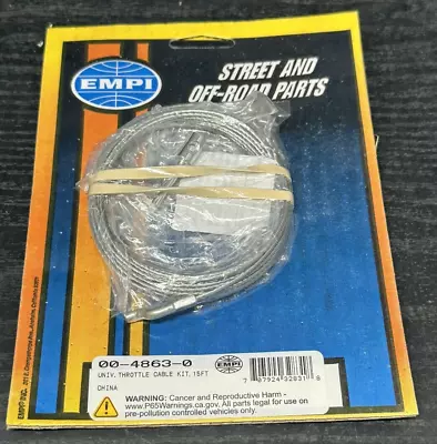 $7.99 • Buy Empi 4863 Universal Throttle Cable Kit Vw Bug - Sandrail - Dune Buggy