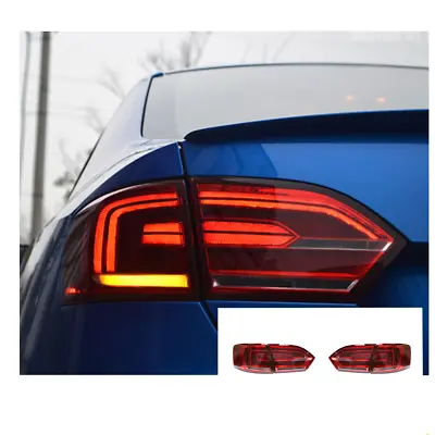 LED Tail Lights For Vw Jetta 2011-2014 Sequential Signal Smoke/Red Replace • $522.40