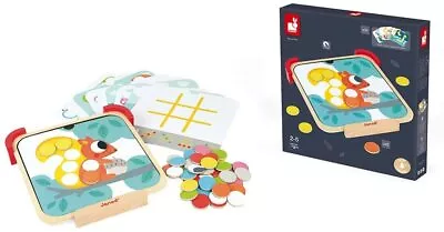 Janod Creative Toddler's Wooden Toy I Am Learning Colours Magnetic Chips • £29.39