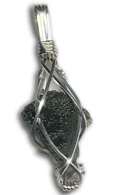 Moldavite Crystal Healing Manifestation Genuine Moldavite Necklace Pendant  M66 • $88.99