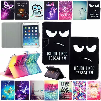 $9.99 • Buy For 7  10  10.1  Inch Android Tablet Universal PU Leather Case Cover Kids Gift