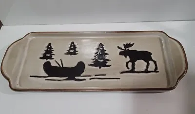 Woodland Collection Moose Pine Tree Large Serving Platter  • $19.99