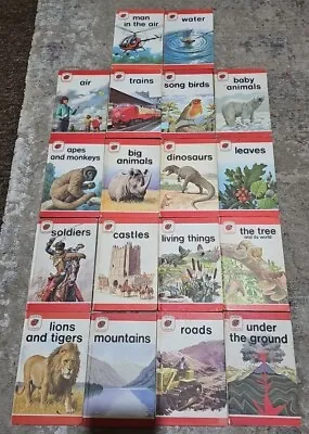 18 Books Series 737 Ladybird Leaders Air  Trains Soldiers Roads Vintage Books L5 • £34.95