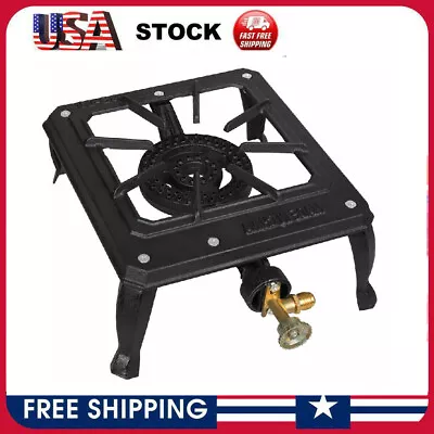 Portable Single Burner BBQ Cooker Propane LPG Gas Outdoor Camping Grill Stove US • $25.98