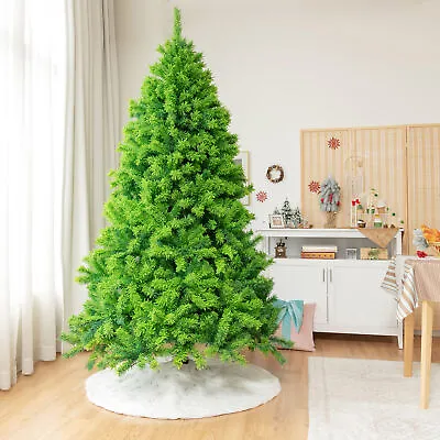 7.5 FT Verdant Artificial Christmas Tree Hinged Green Flocked Xmas Tree • $89