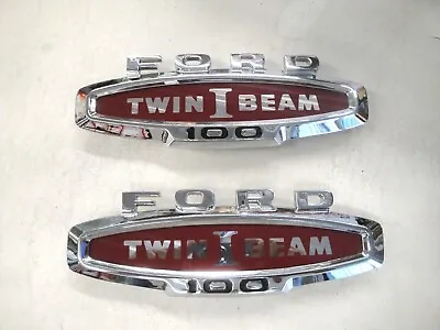  66  1966  Ford Truck  F100  F250 Twin I Beam  Chrome Side Emblem New * • $129.99