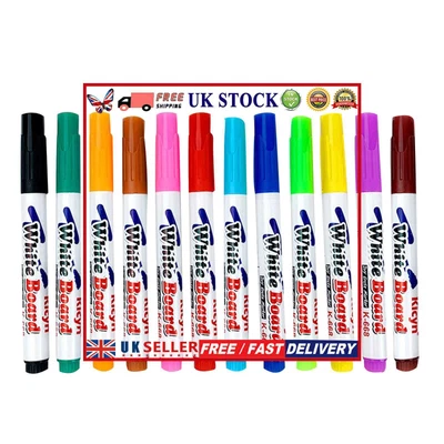 £5.82 • Buy Magical Water Painting Pen Erasable Drawing Whiteboard Floating Pen (4pcs) #16Y