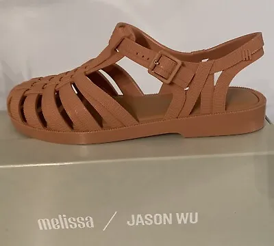 Melissa X Jason Wu Women’s Size 8 Jellies New In Box Dark Beige • $44.99