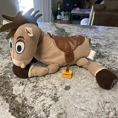 Disney Store Toy Story BULLSEYE Horse Plush Stuffed Animal Micro Suede 14” • £12.52