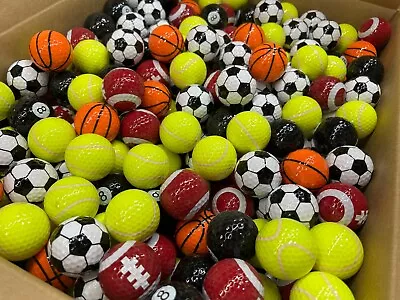 48 NEW Miniature Sports Golf Balls For Mini  Putt-Putt FREE SHIPPING • $67.99