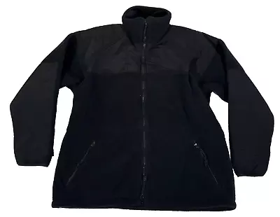 DSCP US Army Military Polartec Cold Weather Fleece Shirt Jacket Black Large • $42.49