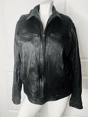 Nwot Boston Harbour New Zealand Black Leather Jacket Size: M • $54.99