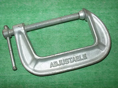 VINTAGE 3  C-CLAMP No.1430 ADJUSTABLE HAND CLAMP MADE IN USA • $14.99