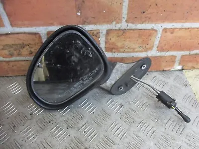 Daewoo Matiz Klya 2002 Ns Passenger Side Manual Door Wing Mirror Black Plastic • $18.59