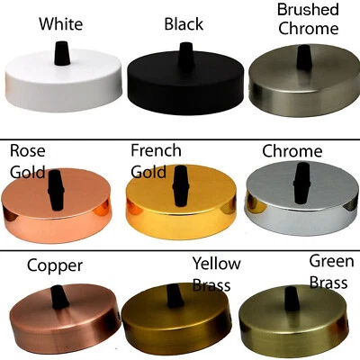 £5.77 • Buy Ceiling Rose Pendant Cable Grip Flex Clamp Plate For Light Fitting 100 Mm Choose