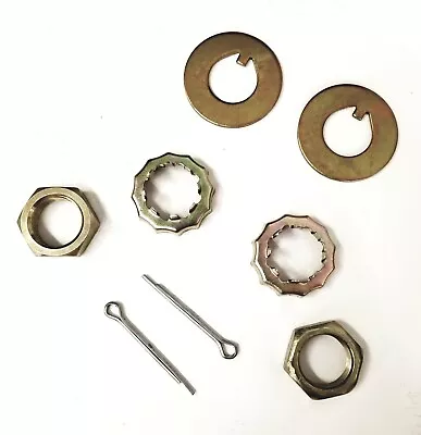 Mustang II Spindle Nut Kit 13/16 -20 Nuts Washers Pins Stock Or Drop Spindles • $14.77