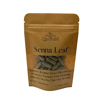 Senna Leaf 100% Organic Capsules 500 Mg Quantity 30 • $16.50