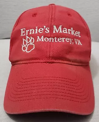 $14.99 • Buy Vintage 90s Ernies Market Monterey VA Hat Baseball Cap Store Promo KC Distressed