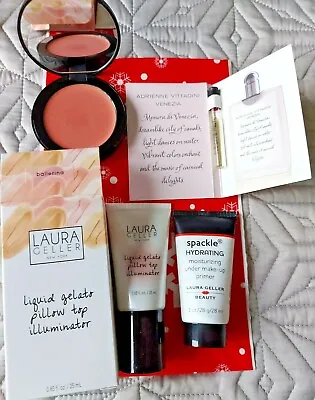 Laura Geller/Doll10 Gift Set: Illuminator Spackle Blush~New In A Bag • £15.99