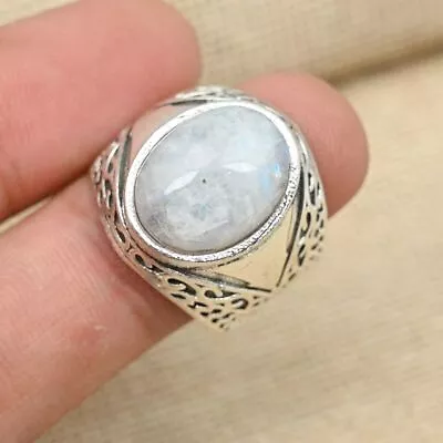Rainbow Moonstone 925 Sterling Silver Ring For Gifts Men's Ring All Size R299 • $18.89