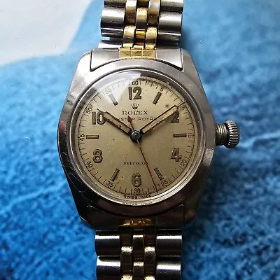 Vintage Rolex Oyster Royal Precision Men's Watch Ref 4220 Working And Serviced! • £1599