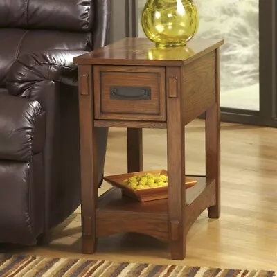 Ashley Furniture Furniture Breegin 1 Drawer End Table In Brown • $121.99