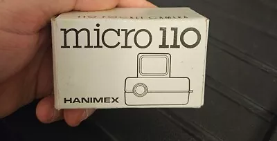 Vintage Hanimex Micro 110 Film Camera Made In Hong Kong NEW Mini Pocket Spy • £12.99
