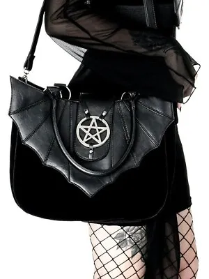 Restyle - OMINOUS BAG - Bat Purse With Pentagram / Witch / Occult / Gothic • $98.71